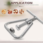 SHINEOFI Macadamia Nut Opener and Walnut Shell Opening Tool, Stainless Steel Labor-Saving Nutcracker Clamp for Kitchen Use, Sturdy Handheld Specialty Gadget for Nut Shell Opening at Home