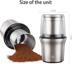 DR MILLS DM-7412N Coffee Grinder Electric and Spice Coffee Grinder with Removable SUS304 Stainless Steel Washable Cup