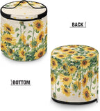 Sunflower Pressure Cooker Cover for Picnic Air Fryer Carry Bag Slow Cooker Cover Kitchen Round Applicances Storage Bag (Enclosed on the Bottom)