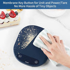 Vitafit 33lb/15kg Digital Food Scale in High Precision 0.1oz/1g, Our Own Kitchen Scale Professional Factory Since 2001, Home and Kitchen Essentials for Cooking and Baking, LED, 3*AAA Batteries, Blue