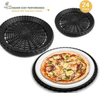 Paper Plate Holders, 8/12/24 Packs 9/10 Inch paper plate holders reusable Black Plastic Heavy Duty supports for Picnic Party Dinner