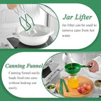 Canning Supplies Essentials Boxed Set, Canning Supplies Starter Kit, 6 Piece Set Included Canning Jar Lifter Canning Funnel Bubble Popper And Measurer Magnetic Lid Lifter Jar Wrench kitchen Tongs