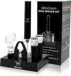 Air Pressure Wine Bottle Opener with Foil Cutter, Wine Aerator Pourer, 2 Vacuum Wine Stoppers, Storage Base (6 PCS), Corkscrew Wine Opener, The Best Wine gifts for Wine Lovers