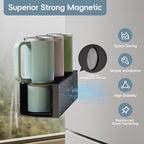 Magnetic Cup Holder for Fridge for 20/30/40 oz Stanley Tumblers Water Bottle Organizers 2 Pack with Straw Accessories Kitchen Storage (6 Cups)