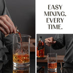 Mixology & Craft 24oz Crystal Cocktail Mixing Glass - Essential Bar Tool