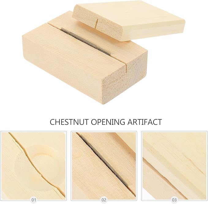 GARVALON Manual Chestnut Opener Nut Crackers Cross Cutter Tool for Home Use Convenient Nut Cracking Gadget Kitchen Specialty Tool
