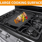 Upgraded 316499902 Griddle Replacement for Frigidaire Gas Stove Griddle 20"x7.9" Cast Iron Center Burner Griddle Plate Frigidaire Gallery Gas Range Cooktop Parts Stovetop Middle Flat Top Griddle Pan