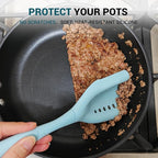 Mincing Spatula Meat Chopper, Hamburger Grinder, Premium Heat Resistant Smasher for Ground Beef, Potato Mix Tool, Meat & Poultry Tenderizers-Aqua
