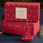 Tea Forte Warming Joy Holiday Premium Presentation Box Gift Set Sampler, 20 Count, 4 of Each Blend Individually Wrapped Handcrafted Pyramid Infuser Bags