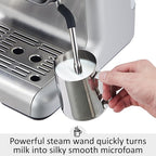 GarveeHome Espresso Machine With Grinder, 20 Bar Semi-Automatic Espresso Coffee Maker With Milk Frother Steamer Wand Cappuccino Latte Macchiato, 95 oz Water Tank, Pid Temperature Control-Silver