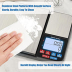 22lb Dual Platform Digital Kitchen Scale, Diyife® Stainless Steel Food Scale with 22lb and 17.6oz Precision Capacity (0.01oz/0.001oz), 7 Units, Tare, Multifunctional for Baking Cooking Food Weighing