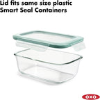 OXO Good Grips 8 Cup Smart Seal Airtight Glass Rectangle Container