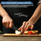 2 pcs Plastic Knife for Nonstick Pans lettuce knife with serrated Blade Plastic Knife Set for Cutting Fruits, Veggies and Bread, Black and Grey