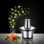 MEGAWISE Electric Food Processor, 1000W Meat Grinder & Vegetable Chopper with 6L 304# Stainless Steel Bowl, Dual-Speed Food Chopper for Meat, Vegetables, Fruits, Nuts, and Baby Food