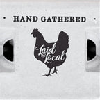 90 Egg Cartons- Adorable Printed Vintage Design for Farm Fresh Eggs, Recycled Paper Cardboard, Sturdy & Reusable, Carton Holds up to XL Chicken Eggs (90, Locally Laid Hen)
