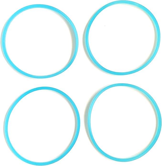 Replacement Gasket Compatible with Faberware Single Serve 4 Pk Blue 3" Inch Diameter (After Market Part)