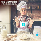 BAKETIVITY Kids Baking DIY Activity Kit - Bake Delicious Cinnamon Buns with Pre-Measured Ingredients – Best Gift Idea for Boys and Girls Ages 6-12