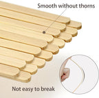 100Pcs Bamboo Coffee Stirrers Individually Wrapped – Coffee Stir Sticks 5.5 Inch, Stir Sticks For Coffee Bar, Disposable Stir Sticks for Coffee and Cocktail
