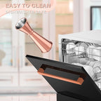 Jigger for Bartending, Briout Double Cocktail Jigger Japanese Premium 304 Food Grade Stainless Steel Jigger 2 OZ 1 OZ with Measurements Inside, Rose Gold