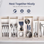 U-Taste Measuring Cups and Spoons: Food Grade 18/8 Stainless Steel Metal Measure Cups and Spoons Set of 10, Upgraded Thickness Handle (Midnight Blue)