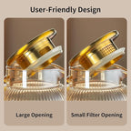 Buaic Glass Pitcher with Lid, 2 PACK 84 oz/ 2.5 Liter Amber Classic Vertical Stripes Water Pitcher,Glass Water Carafe for Cold Brew, Coffee, Lemonade, Iced Sun Tea,Beverage, Milk, Heat Resistant