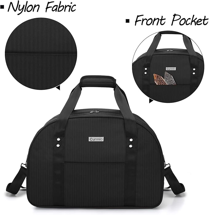 CURMIO Bartender Kit Travel Carrying Bag with Padded Compartment for Wine and Bar Tools Set, Bartender Shoulder Tote Bag for Home Indoor Outdoor Patio Party, Black, BAG ONLY, Patent Pending