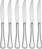 Oneida Silverware Set, Flight Everyday Flatware Dinner Knives Set, Service For 6, 18/0 Stainless Steel, Rust Resistant, Dishwasher Safe, Mirror Finish, Utensils Sets, Dinner Knife (Silver 6 Piece)