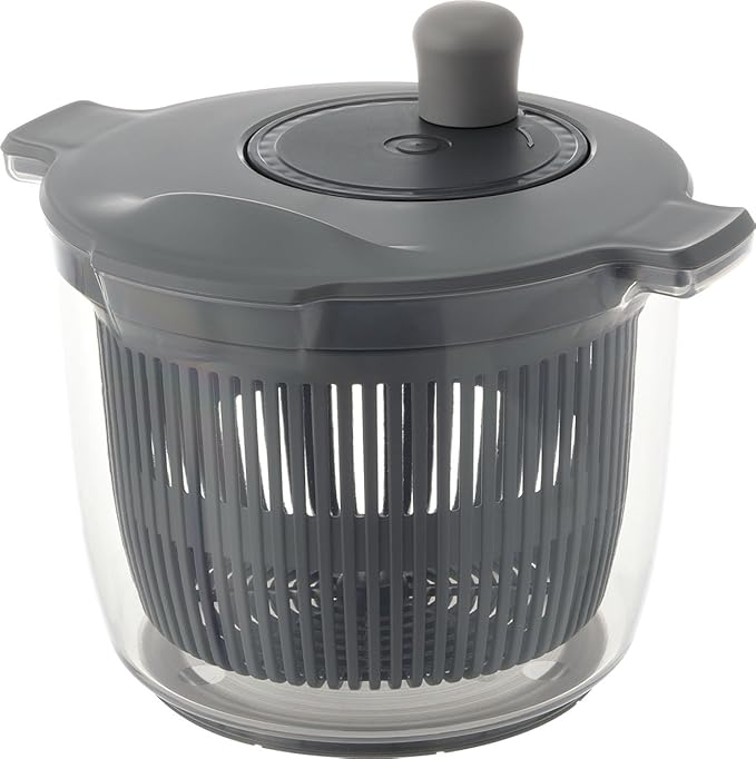 Squirrel Salad Spinner Vegetable Colander Dark Gray 2.3L Liberalista Made in Japan