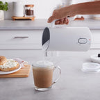 Instant Pot Instant Milk Frother, 4-in-1 Electric Milk Steamer, 10oz/295ml Automatic Hot and Cold Foam Maker and Milk Warmer for Latte, Cappuccinos, Macchiato, From the Makers of Instant 500W, White