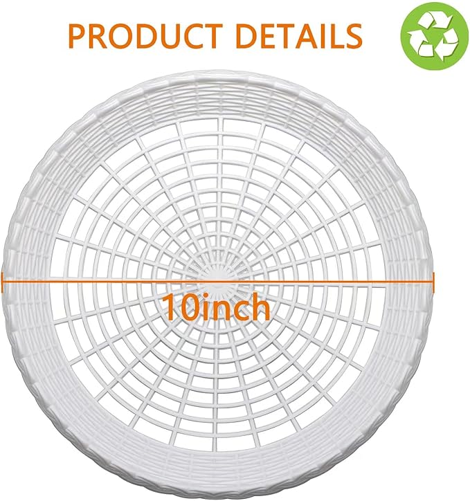 Paper Plate Holders, 8 Packs 10 Inch paper plate holders reusable white Plastic Heavy Duty supports for Picnic Party Dinner