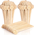 WRINGKIT 200 Pieces Wood Coffee Stirrers, 6 Inch Stir Sticks with Round Ends, Disposable Coffee Mixer Stick Drink Stirrers for Coffee Bar, Beverage, Milk, Cocktail, Tea