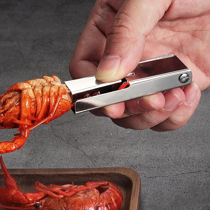 Crawfish Peeler Tool, Portable Stainless Steel Crawfish Tail Remover Tool, Crawfish Accessories for Easy Shelling, Fast Sheller Tool for Clean Hands, Best Kitchen Gadget for Seafood Lovers (5)