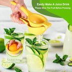 TEZZ Extra Large Citrus Squeezer, Premium Heavy Duty Mental Handhelp Juicer for Lemon, 3.5 Inch Hand Press Lemon Juice Squeeze, Lime Squeezer Bar Tool, Manual Citrus Press