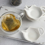 Tea Bag Holder - Teapot Shaped Coasters Set of 12