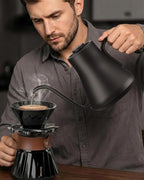 Cocinare Barista Collection Gooseneck Electric Kettle, ±1℉ Precise Temperature Control for Pour-Over Coffee & Tea, Quick Heating 1500W, Stainless Steel Interior, 0.9L (Delacroix Green)