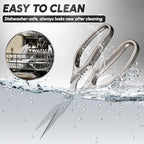 SSGP Kitchen Shears Set, All Purpose Heavy Duty Poultry Shears, Sharp Japanese Meat Scissors, Dishwash Safe Stainless Steel Kitchen Scissors for Food, Chicken Bones, Turkey, Christmas Gifts Women Men