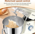 Dough Mixer 8.45 QT Electric Mixer - 660W 6 Speed Large Capacity Kitchen Stand Mixer with Whisk Dough Hook Mixing Beater Household Food Mixer for Baking Cakes Cookie Bread Salad