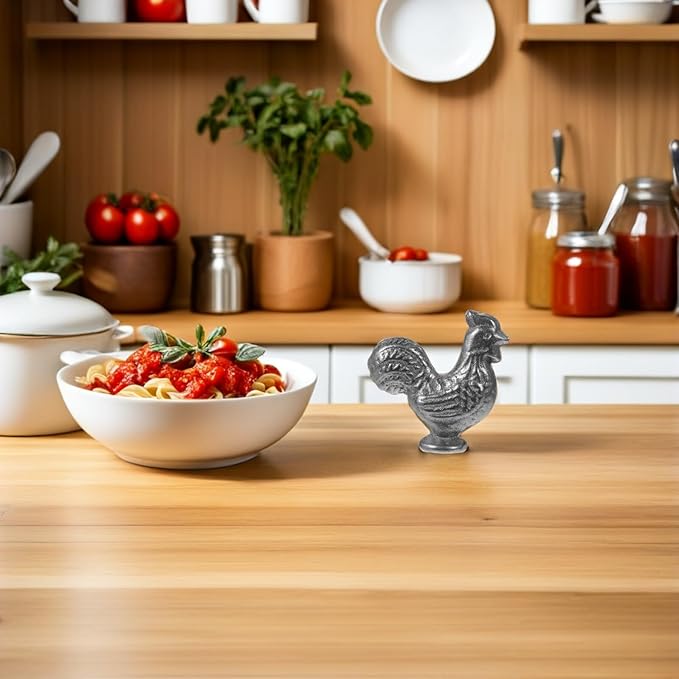 Garneck 2pcs Reusable Cast Iron Chicken Cooking Tool for Natural Iron Supplement for Vegans Athletes Anemia Support Cooking Accessory for Healthy Meals