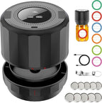 M11 Electric Mason Jar Vacuum Sealer Kit - with Wide and Regular Mouth Mason Lids, Jar Vacuum Sealer for Canning Jars, Vacuum Sealing Machine for Food Storage Black