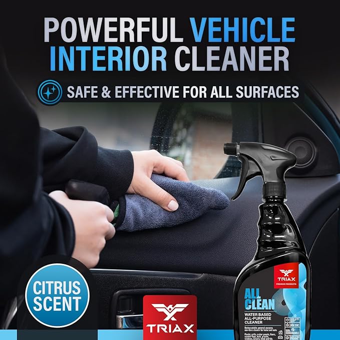 Triax All Clean - Professional Grade Multi-Purpose, Bio-Degradable, Non-Toxic Cleaning Product - For Vehicle and Home Use