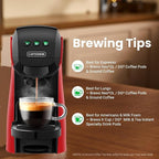 Warriors1 Coffee Maker for Keurig K Cup pod, Espresso Machine for Nespresso Original, Dolce Gusto Pods, Ground Coffee, Coffee Machine for kitchens, apartments, dorms, RVs & camping, 28 oz Reservoir