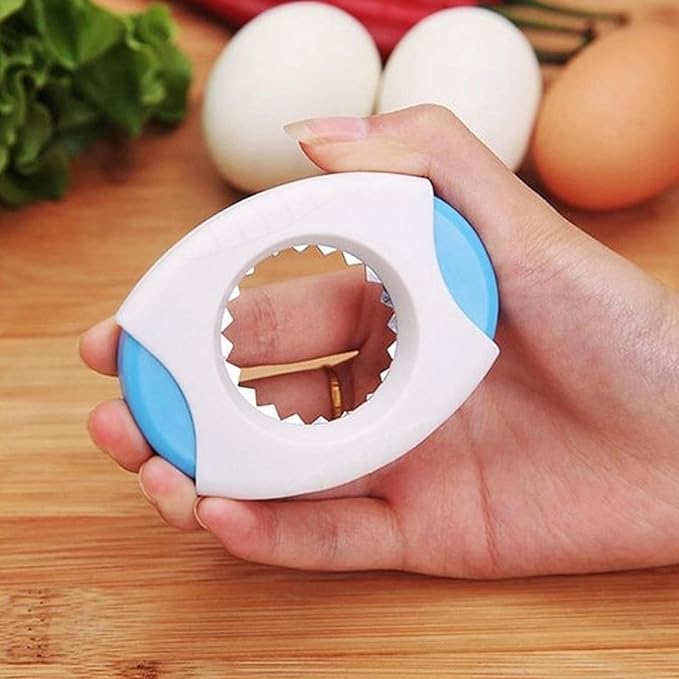 Yellow Egg Shell Opener Egg Topper Cutter Egg Cracker Separator for Quickly Cutting Off The Tops of Eggs Egg Shell Scissors Opener Kitchen Gadgets Tools Egg Separators Specialty Tools and Gadgets