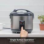 Tiger JNP-S10U-US 5.5 Cup Capacity White Rice Cooker with Non-Stick Inner Pot, Retractable Power Cord, and Keep Warm up to 12 hours (Urban Satin)