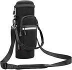 Crossbody Carrier Bag for Owala Water Bottle, Insulated Cup Holder Sleeve for Ninja Portable Blender with Adjustable Shoulder Handheld Strap & 2 Pockets, Travel Gym Camping Accessories for Men Women
