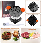 Chicken Shredder Tool Twist Large Chicken Breast Shredder Tool-Meat Shredder Meat Masher for Chicken Ground Beef Pork with Up-grated Stainless Steel Spikes Kitchen Gadgets Essentials (Orange&Black)