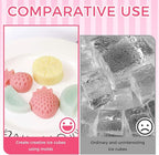 Fruit Theme Silicone Molds for Candy Making, 2 Pack Strawberry & Lemon Gummy Molds Set, Non-Stick 6-Cavity Fruit Snack Molds for Chocolate, Jelly, DIY Kitchen Baking Supplies