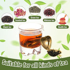 Sumind 50 Pcs Stainless Steel Tea Strainer Ball Infuser Loose Leaf Steeper Interval Diffuser Heart Shape Mesh Filters with Extended Chain Hook for tea party Seasonings Cup Bottle(Gold)