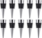 Wine Stopper, Reusable Decorative Bottle Stoppers for Kitchen, Bar, Gifts, Holiday Party, Wedding (10 Pack)