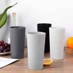 26-ounce Plastic Drinking Glasses Stackable Tumblers Water Cups Mixed Drinkware, set of 12 Grey Stone Reusable Shatter-resistant Dishwasher Safe