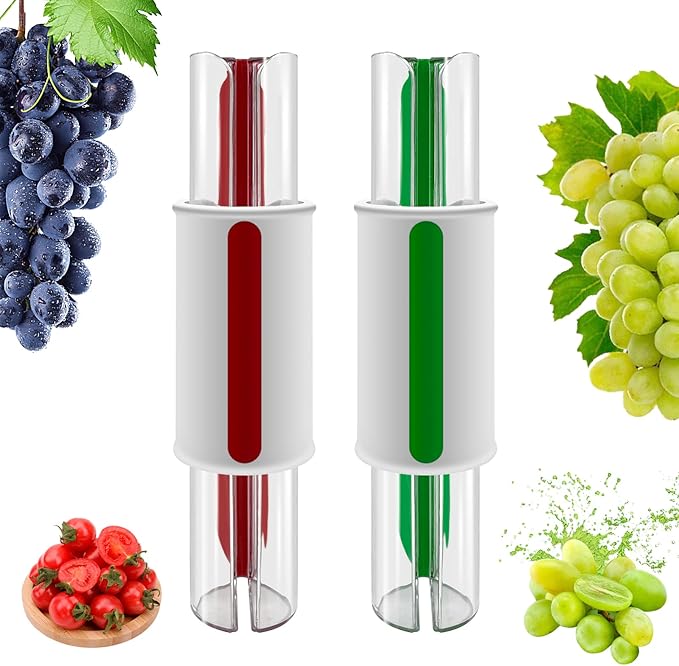 Tomato Slicer Multi-Function Grape Cutter Small Fruit Cutter Grape Kitchen Accessories Cake Decoration Tool Fruit Slicer (Green)